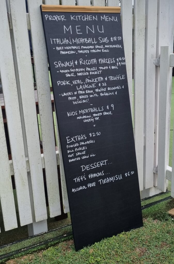 Sample Proper Kitchen Menu